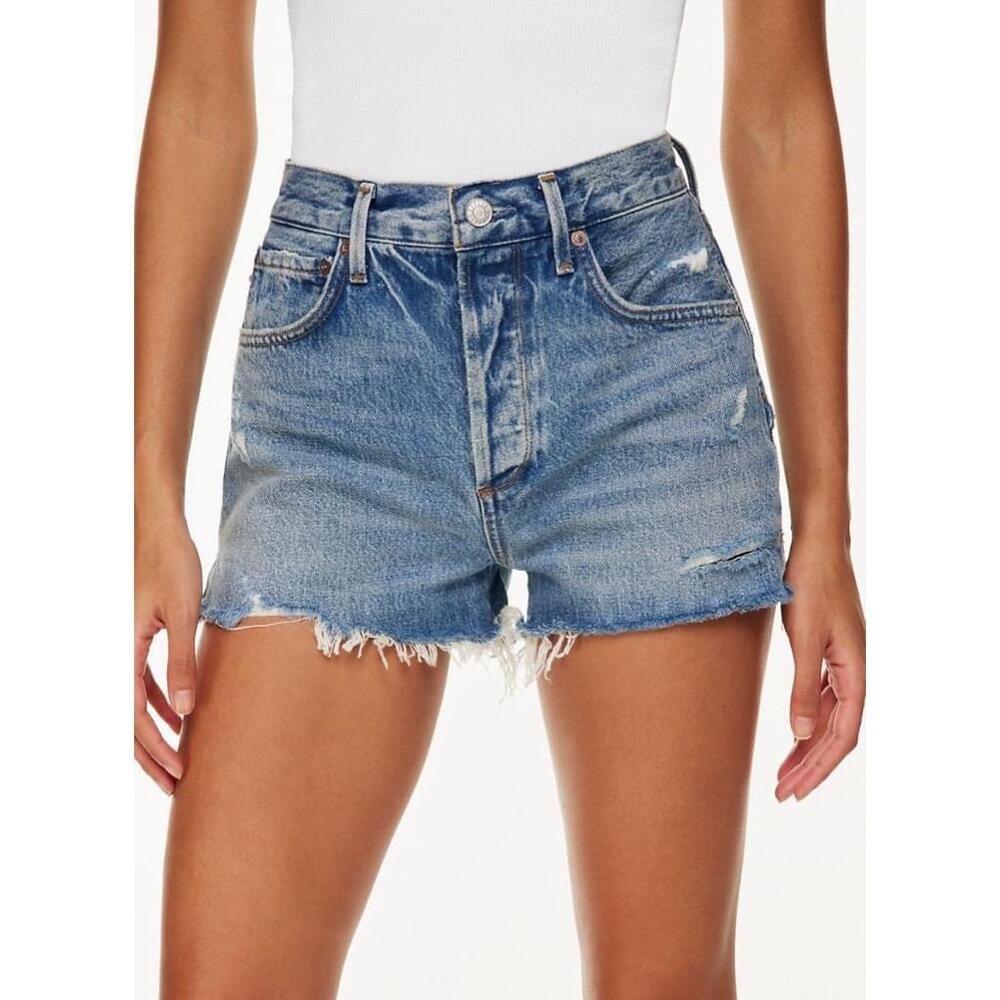 AGOLDE Women's Jaden High Rise Cut Off Shorts - Size 27 NWT